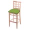 Holland Bar Stool Co 25" Counter Stool, Natural Finish, Canter Kiwi Green Seat 313025Nat009 - alternate 1